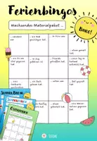 Vorschau - Arbeitsblätter - Ferienbingos ☀️ wachsendes Materialpaket für alle Ferien - Deckblatt