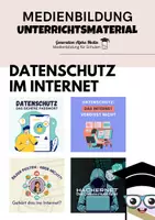 Vorschau - Arbeitsblätter - Materialpaket Datenschutz im Internet - Medienkompetenz - Deckblatt