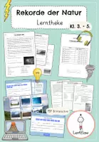 Vorschau - Arbeitsblätter - Lerntheke: Naturphänomene | Interactive & PDF, Leseverstehen | Kl. 3 - 5 - Deckblatt