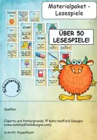 Vorschau - Spiele - XXL Wachsendes Materialpaket Lesespiele - über 60 Lesepiele! - Deckblatt