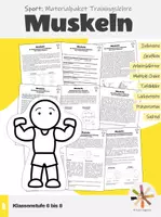 Vorschau - Unterrichtsreihen - Sport: Materialpaket - Trainingslehre (Muskeln) - Deckblatt