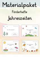 Vorschau - Arbeitsblätter - Materialpaket Jahreszeiten sonderpädagogische Förderung - Deckblatt