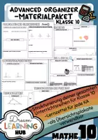 Vorschau - Poster - ADVANCED ORGANIZER & MERKPLAKAT (Klasse 10) - Materialpaket (Mathe) - Deckblatt