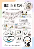 Vorschau - Stationenlernen - Pinguin-Klasse Classroom Management - Materialpaket (1./2./3./4. Klasse) - Deckblatt