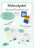 Vorschau - Unterrichtsreihen - Materialpaket Microsoft Word + PowerPoint - Deckblatt