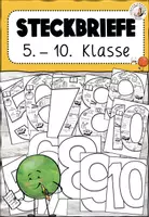 Vorschau - Arbeitsblätter - Materialpaket Steckbriefe Klasse 5-10 Deutsch Sek I - Deckblatt