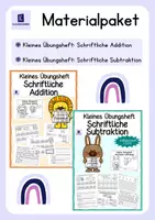Vorschau - Unterrichtsreihen - Materialpaket: Schriftliche Addition und schriftliche Subtraktion im Zahlenraum 1000 - Deckblatt