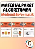 Vorschau - Unterrichtsreihen - Materialpaket Algorithmen und Nonogramme - Deckblatt