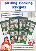 Vorschau - Arbeitsblätter - Writing Cooking Recipes - Materialpaket Englischunterricht - Deckblatt