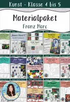 Vorschau - Mal- und Bastelvorlagen - Materialpaket zum Künstler Franz Marc - Deckblatt