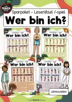 Vorschau - Spiele - Sparpaket - Wer bin ich? Leserätsel/ Lesespiele Jahreszeiten - Deckblatt