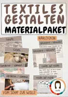 Vorschau - Poster - Materialpaket: Nählexikon und Wollproduktion - Deckblatt
