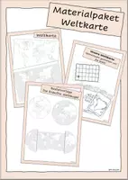 Vorschau - Arbeitsblätter - Materialpaket Weltkarte - Deckblatt