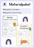 Vorschau - Unterrichtsreihen - Materialpaket: Übungshefte zu den Nomen und Pronomen - Deckblatt