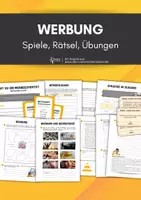 Vorschau - Arbeitsblätter - Sparpaket Werbung - Deckblatt