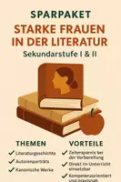 Vorschau - Unterrichtsreihen - Sparpaket: Starke Frauen in der Literatur – Annette von Droste-Hülshoff, Karoline von Günderrode, Marie Luise Kaschnitz, Sarah Kirsch, Astrid Lindgren - Deckblatt