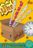 Vorschau - Präsentationen/Tafelbilder - 📦Materialpaket: Die analoge Uhr lesen ⌚ - Deckblatt