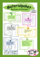 Vorschau - Arbeitsblätter - Materialpaket Rechnen mit Brüchen - Deckblatt