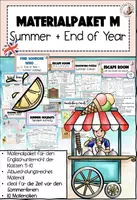 Vorschau - Arbeitsblätter - Materialpaket M Summer End of Year Sek I Englisch - Deckblatt