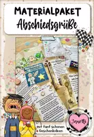 Vorschau - Bildkarten - Abschiedsgrüße zum Schuljahresende | Materialpaket - Deckblatt