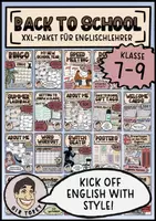 Vorschau - Arbeitsblätter - Schuljahresbeginn Englisch Klasse 7 8 9 - Deckblatt