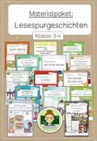 Vorschau - Arbeitsblätter - Materialpaket: Lesespuren (Klasse 3-4) - Deckblatt