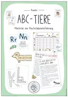 Vorschau - Arbeitsblätter - Bundle: ABC Tiere - Deckblatt