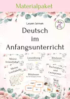 Vorschau - Stundenentwürfe - Materialpaket Anfangsunterricht Deutsch - lesen lernen - Deckblatt