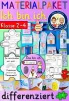 Vorschau - Stundenentwürfe - Das bin ich Klasse 2-4 MATERIALPAKET Ethik Sachunterricht - Deckblatt