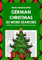 Vorschau - Stationenlernen - GERMAN CHRISTMAS WORD SEARCHES FOR ENGLISH SPEAKERS MINI-BUNDLE - Deckblatt