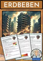 Vorschau - Arbeitsblätter - ERDBEBEN - Materialpaket mit Texten und Übungsaufgaben - Deckblatt