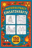 Vorschau - Mal- und Bastelvorlagen - Materialpaket Einsatzkräfte Ausmalbilder (150 Malvorlagen) - Deckblatt