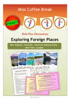 Vorschau - Stundenentwürfe - EXPLORING FOREIGN PLACES - Australia, New Zealand, National Parks, New York, London (Role Plays) - Deckblatt