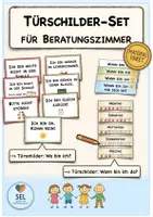 Vorschau - Poster - Türschilder-Set für Beratung & Schulsozialarbeit / Präsenz & Wochenübersicht - Deckblatt