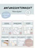 Vorschau - Arbeitsblätter - Materialpaket: Anfangsunterricht Mathe Klasse 1 - Deckblatt