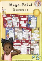 Vorschau - Stationenlernen - MEGA-Paket Sommer Deutsch Mathematik - Deckblatt