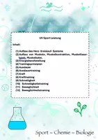Vorschau - Stundenentwürfe - Materialpaket UV Sport Leistung - Deckblatt