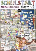 Vorschau - Arbeitsblätter - Einschulung, Schulstart & 1. Klasse 🏫🚌 - kreatives PAKET - Deckblatt