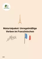 Vorschau - Arbeitsblätter - Wachsendes Materialpaket Unregelmäßige Verben im Französischen - Deckblatt