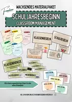 Vorschau - Mal- und Bastelvorlagen - 🎒🏫 Classroom Management zum Schuljahresbeginn 🎒🏫 - Deckblatt