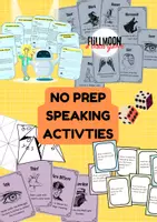 Vorschau - Stundenentwürfe - No prep English Speaking Activities (FULL BUNDLE) - Deckblatt