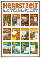 Vorschau - Stundenentwürfe - Kunst im Herbst 🍁 Wachsendes XXL Materialpaket - Deckblatt