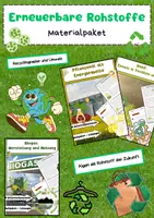 Vorschau - Arbeitsblätter - Erneuerbare Rohstoffe Materialpaket - Deckblatt