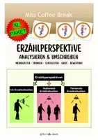 Vorschau - Stundenentwürfe - ERZÄHLPERSPEKTIVE ANALYSIEREN & UMSCHREIBEN (XL Materialpaket) - Deckblatt
