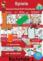Vorschau - Unterrichtsreihen - Materialpaket - Buchstabe L XXL Paket Wortschatzpaket - DaZ/DaF, Deutsch, Sachunterricht (Grundschule) - Deckblatt