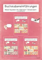 Vorschau - Präsentationen/Tafelbilder - Materialpaket Buchstabeneinführungen - digitale Tafelbilder (wachsend) - Deckblatt