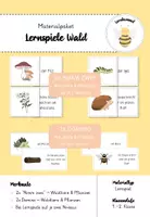 Vorschau - Spiele - Materialpaket: Lernspiele zum Thema Wald (Nimm 2 und Domino) - Deckblatt