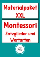 Vorschau - Stundenentwürfe - Materialpaket: Montessori. Satzglieder und Wortarten - Deckblatt