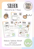 Vorschau - Arbeitsblätter - Silben schwingen/klatschen - Materialpaket - Deckblatt