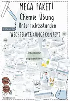 Vorschau - Stundenentwürfe - Wechselwirkungskonzept | Chemie Übung 9 | 9 fertige Unterrichtsstunden | sofort einsetzbares Materialpaket - Deckblatt
